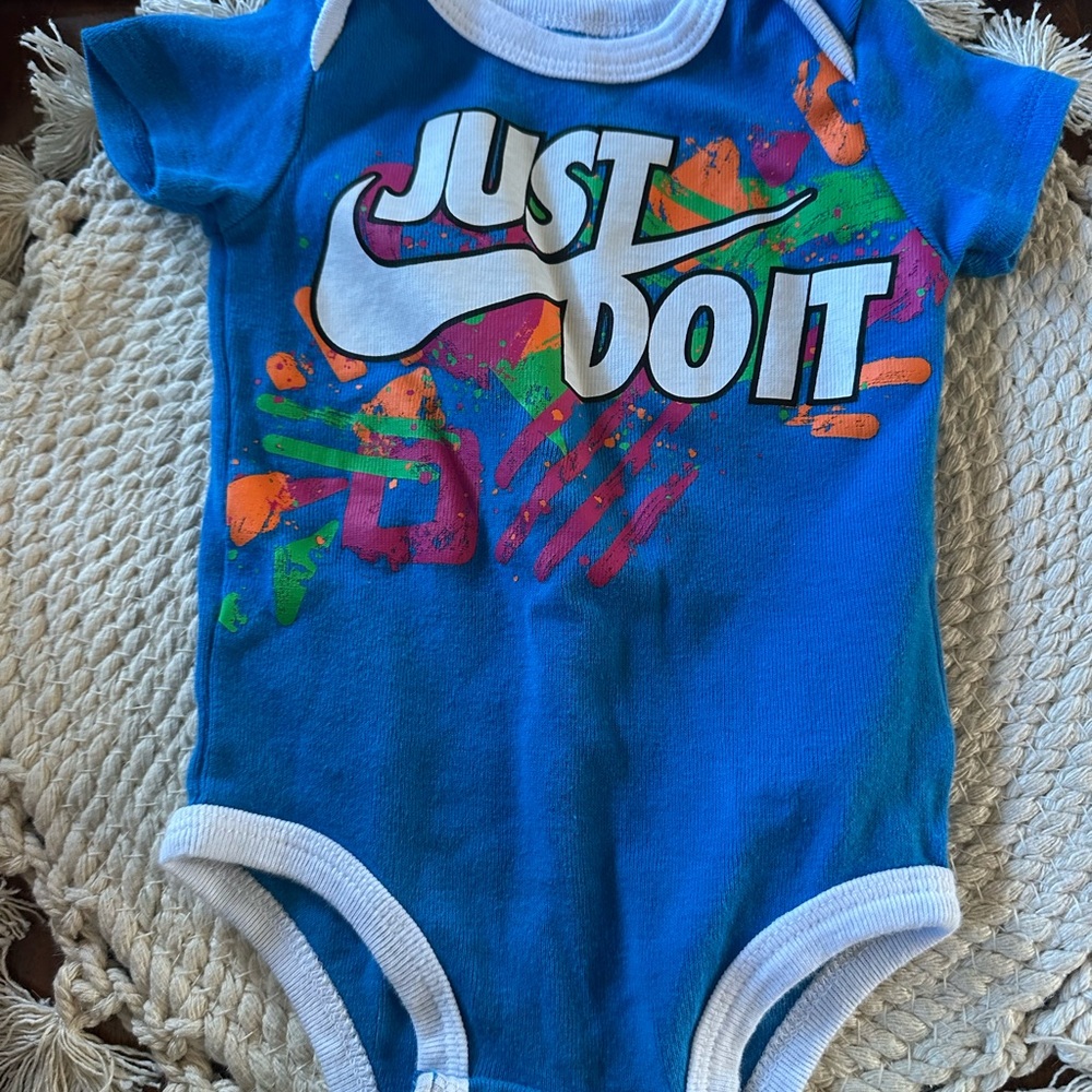 Nike Blue 'Just Do It' Kids One Piece
